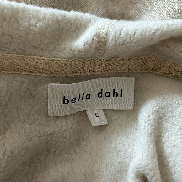 Bella Dahl Comfy Oatmeal Long Sleeve Hoodie Sweatshirt Top **Size L** 🌸🌸 - Picture 4 of 4